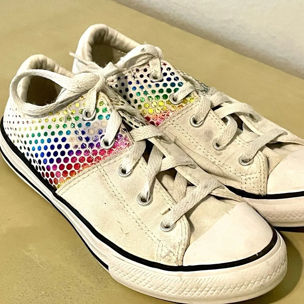 Converse Pride Rainbow Dot Madison‎ Shoes Sneaker Kids Size 3